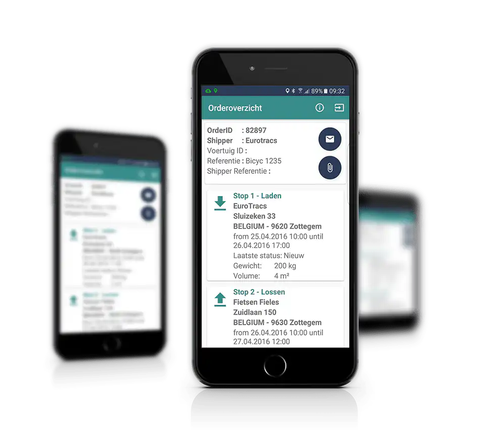 Screen eConnect App FleetGO