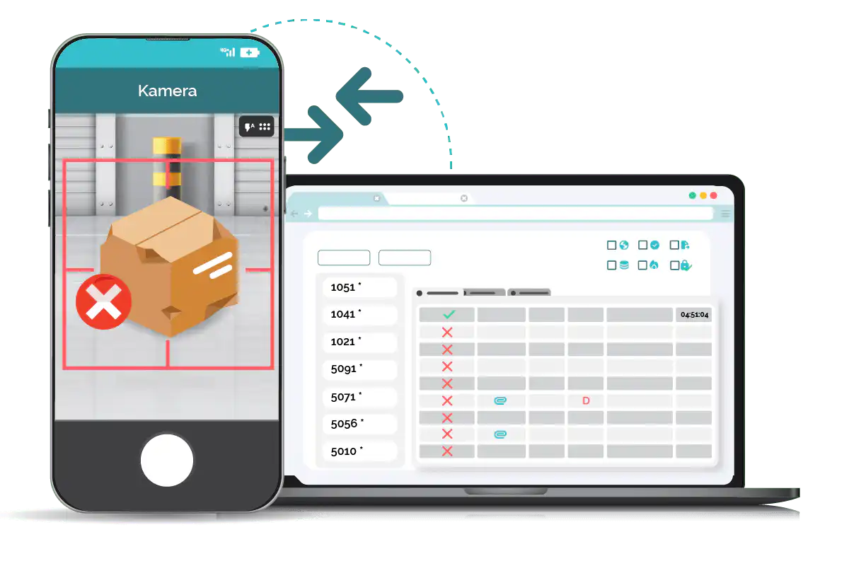 Drivers App kamera barcode upload desktop