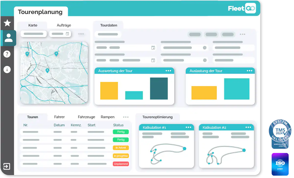 Transport management enterprise tourenplanung