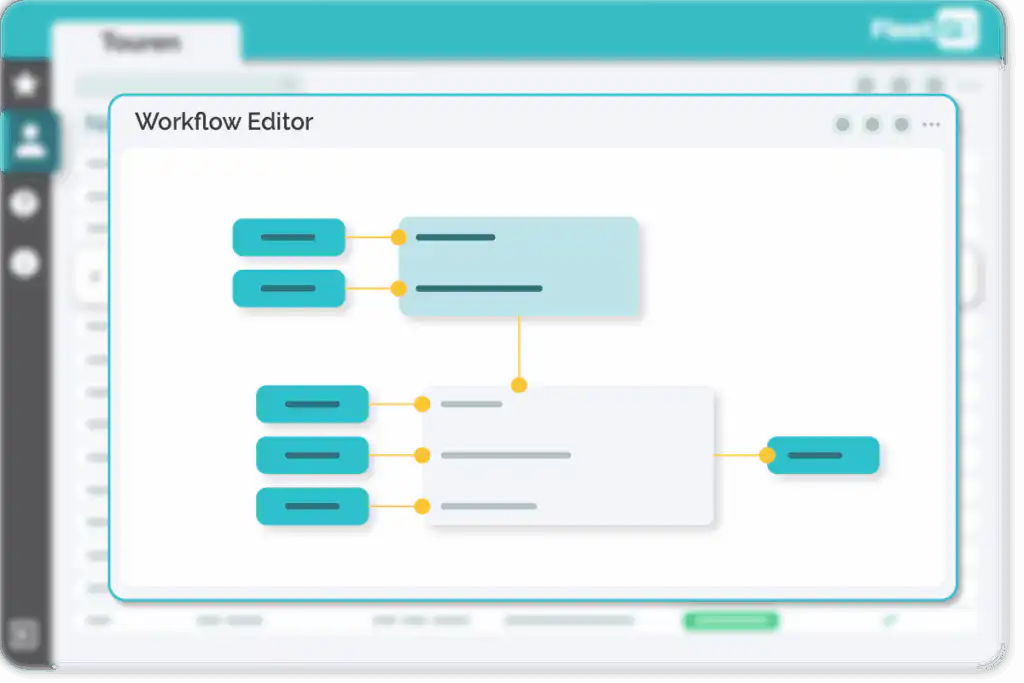 Transport management enterprise workflow editor