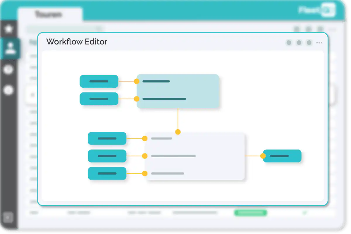 Transport management enterprise workflow editor