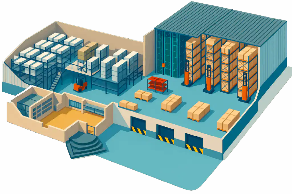 Warehouse management lagerstruktur