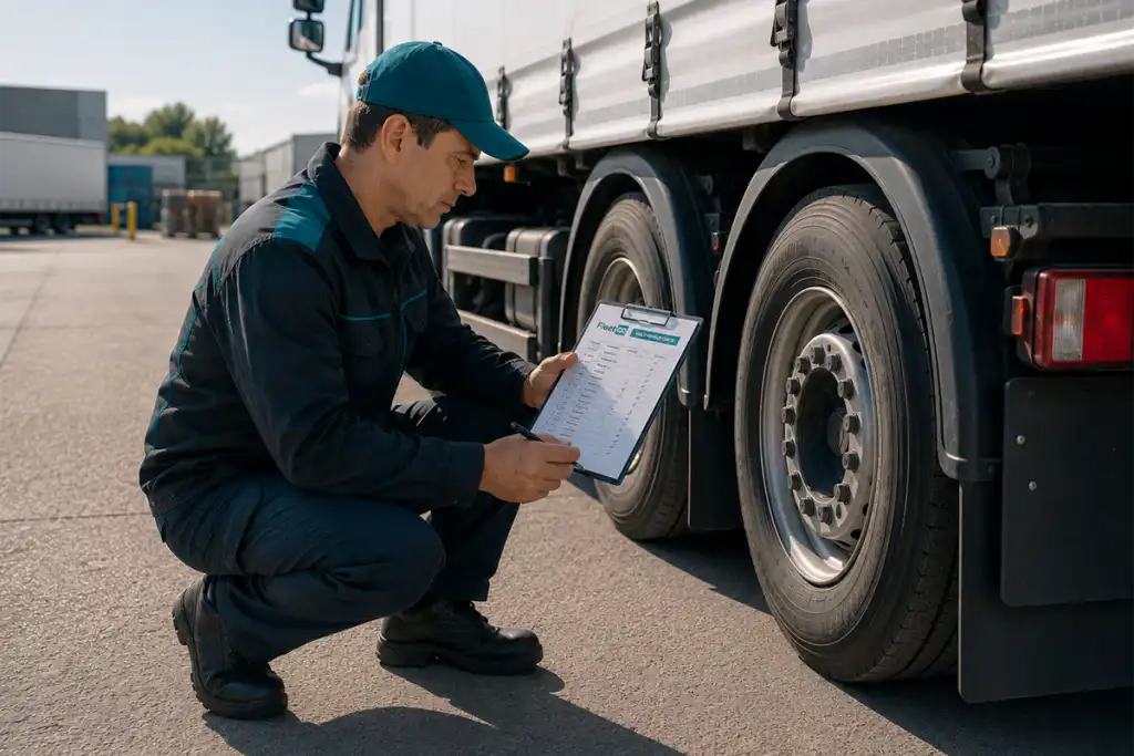 Was ist eine abfahrtkontrolle beim lkw