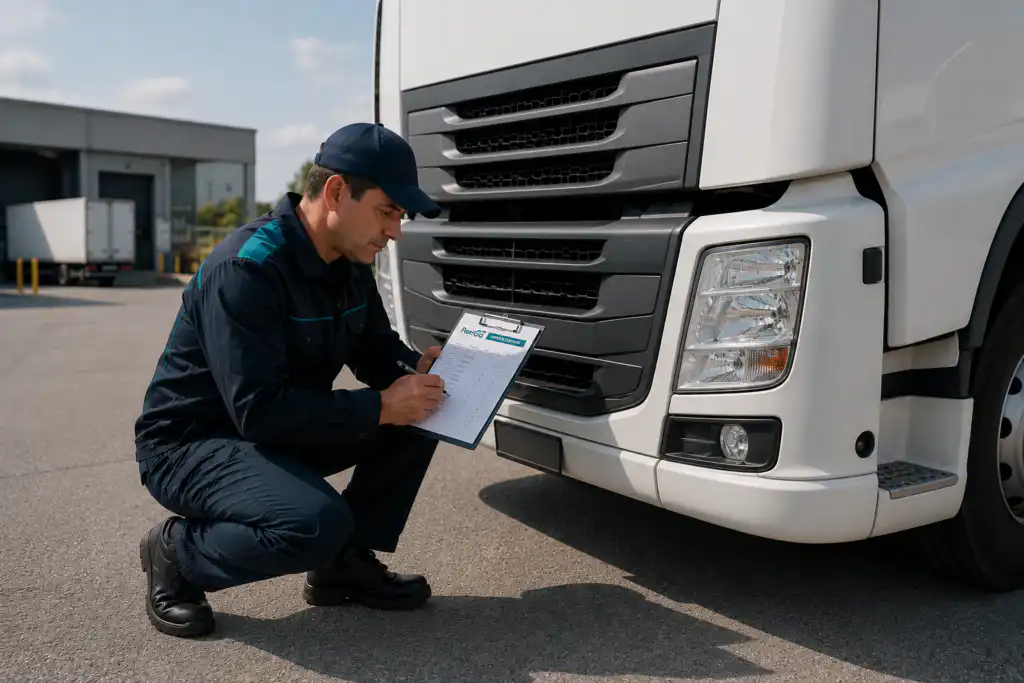 Welche checkliste braucht man fuer die lkw abfahrtkontrolle